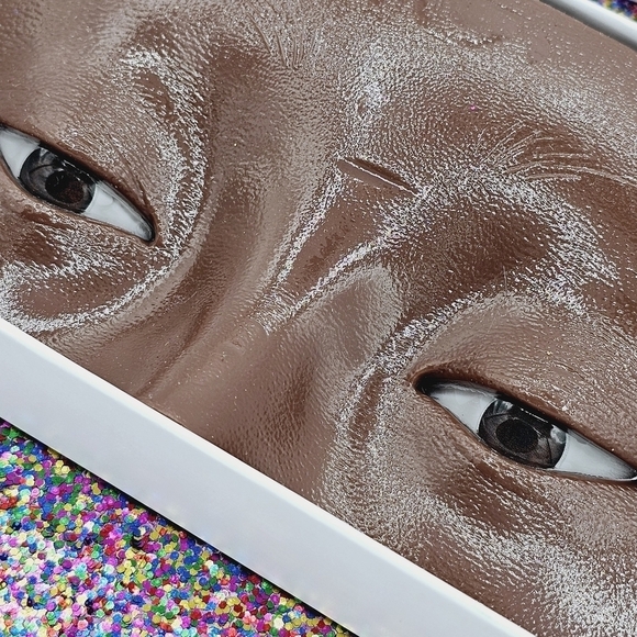 Black Makeup Practice Silicone Mannequin Face Eye Board - Picture 9 of 12